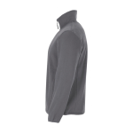 Veste polaire en polyester avec col montant pour homme 300 g/m² Roly couleur gris taupe vue latérale