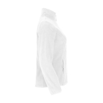 Veste polaire floquée 100% polyester pour femme 300 g/m² Roly couleur blanc deuxième vue latérale