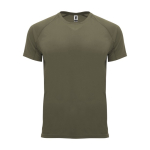 T-shirt technique personnalisé 100% polyester pour homme 135 g/m² Roly couleur vert militaire