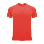 T-shirt technique personnalisé 100% polyester pour homme 135 g/m² Roly couleur corail
