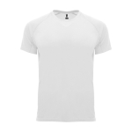 T-shirt technique avec logo 100% polyester pour enfant 135 g/m² Roly couleur blanc