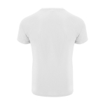 T-shirt technique avec logo 100% polyester pour enfant 135 g/m² Roly couleur blanc deuxième vue arrière