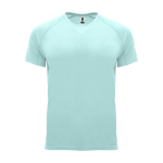 T-shirt technique avec logo 100% polyester pour enfant 135 g/m² Roly couleur vert menthe