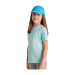 T-shirt technique avec logo 100% polyester pour enfant 135 g/m² Roly couleur orange fluorescent image nature morte