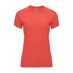 T-shirt technique personnalisé 100% polyester pour femme 135 g/m² Roly couleur corail