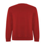 Pull unisexe en coton biologique et polyester recyclé 300 g/m² Roly couleur rouge