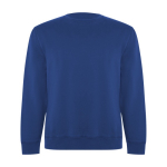 Pull unisexe en coton biologique et polyester recyclé 300 g/m² Roly couleur bleu roi