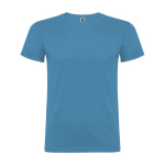 T-shirt avec logo 100% coton en tricot pour homme 155 g/m² Roly Beagle couleur turquoise