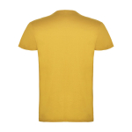 T-shirt avec logo 100 % coton en tricot homme 155 g/m² Roly Beagle couleur jaune foncé deuxième vue arrière