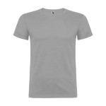 T-shirt avec logo 100% coton en tricot pour homme 155 g/m² Roly Beagle couleur gris clair chiné