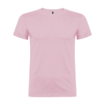 T-shirt avec logo 100% coton en tricot pour homme 155 g/m² Roly Beagle couleur rose clair 