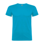 T-shirt promotionnel 100% coton en tricot pour enfants 155 g/m² Roly couleur turquoise