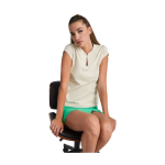 T-shirt promotionnel en coton pour femme avec col en V 200 g/m² Roly couleur blanc