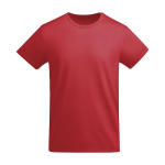 T-shirt en coton biologique en tricot pour homme 175 g/m² Roly couleur rouge