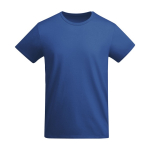 T-shirt en coton biologique en tricot pour homme 175 g/m² Roly couleur bleu roi