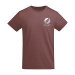 T-shirt en coton biologique en tricot pour homme 175 g/m² Roly vue impression sérigraphique