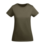 T-shirt en coton biologique en tricot pour femme 175 g/m² Roly couleur vert militaire