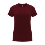 T-shirt pour entreprise 100% coton en tricot pour femme 170 g/m² Roly couleur bordeaux