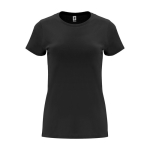 T-shirt pour entreprise 100% coton en tricot pour femme 170 g/m² Roly couleur noir