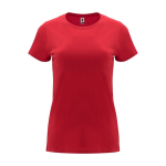 T-shirt pour entreprise 100% coton en tricot pour femme 170 g/m² Roly couleur rouge