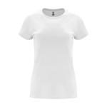 T-shirt pour entreprise 100% coton en tricot pour femme 170 g/m² Roly couleur blanc