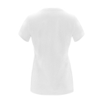 T-shirt pour entreprise 100% coton en tricot pour femme 170 g/m² Roly couleur blanc deuxième vue arrière