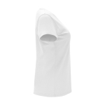 T-shirt pour entreprise 100% coton en tricot pour femme 170 g/m² Roly couleur blanc deuxième vue latérale