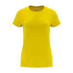 T-shirt pour entreprise 100% coton en tricot pour femme 170 g/m² Roly couleur jaune