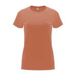 T-shirt pour entreprise 100% coton en tricot pour femme 170 g/m² Roly couleur marron orangé