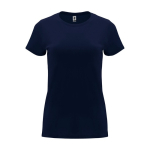 T-shirt pour entreprise 100% coton en tricot pour femme 170 g/m² Roly couleur bleu marine