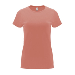 T-shirt pour entreprise 100% coton en tricot pour femme 170 g/m² Roly couleur saumon