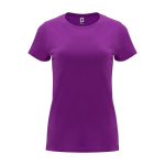 T-shirt pour entreprise 100% coton en tricot pour femme 170 g/m² Roly couleur mauve