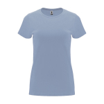 T-shirt pour entreprise 100% coton en tricot pour femme 170 g/m² Roly couleur bleu gris