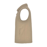 Gilet polaire unisexe en 100% polyester avec col montant 300 g/m² Roly vue latérale