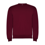 Pull avec logo unisexe en coton et polyester en tricot 280 g/m² Roly couleur bordeaux