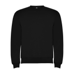 Pull avec logo unisexe en coton et polyester en tricot 280 g/m² Roly couleur noir