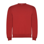 Pull avec logo unisexe en coton et polyester en tricot 280 g/m² Roly couleur rouge