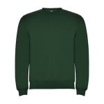 Pull avec logo unisexe en coton et polyester en tricot 280 g/m² Roly couleur vert bouteille