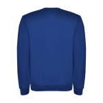 Pull avec logo unisexe en coton et polyester en tricot 280 g/m² Roly couleur bleu roi deuxième vue arrière