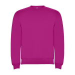Pull avec logo unisexe en coton et polyester en tricot 280 g/m² Roly couleur fuchsia