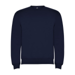 Pull avec logo unisexe en coton et polyester en tricot 280 g/m² Roly couleur bleu marine