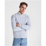 Pull avec logo unisexe en coton et polyester en tricot 280 g/m² Roly couleur bleu foncé image nature morte