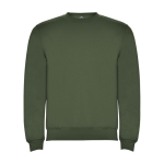 Pull avec logo unisexe en coton et polyester en tricot 280 g/m² Roly couleur vert foncé