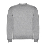 Pull avec logo unisexe en coton et polyester en tricot 280 g/m² Roly couleur gris clair chiné