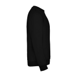 Pull pour enfants en coton et polyester en tricot 280 g/m² Roly couleur noir deuxième vue latérale
