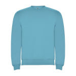 Pull pour enfants en coton et polyester en tricot 280 g/m² Roly couleur turquoise