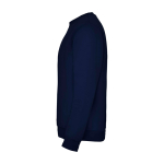 Pull pour enfants en coton et polyester en tricot 280 g/m² Roly couleur bleu marine vue latérale