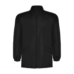 Coupe-vent en polyester unisexe avec col montant 70 g/m² Roly couleur noir