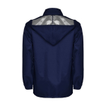 Coupe-vent en polyester unisexe avec col montant 70 g/m² Roly couleur bleu marine deuxième vue arrière