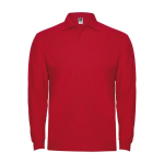 Polo floqué pour homme 100% coton en tricot piqué 220 g/m² Roly couleur rouge
